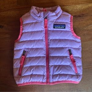 Patagonia Down Sweater Vest Baby Girl 3-6 months
